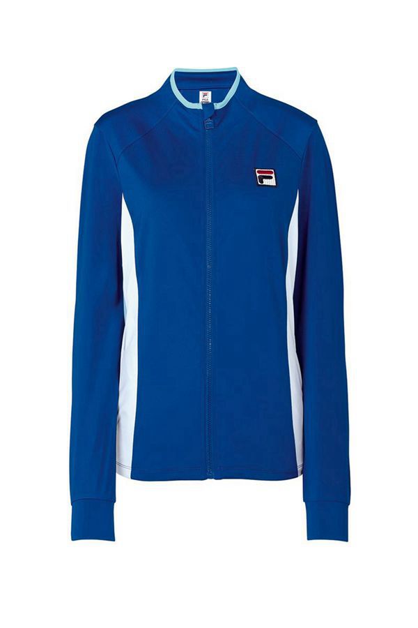 Chaquetas Fila Mujer Azules / Azules / Blancas - Acqua Sole 1/2 Zip - España 851239OFZ